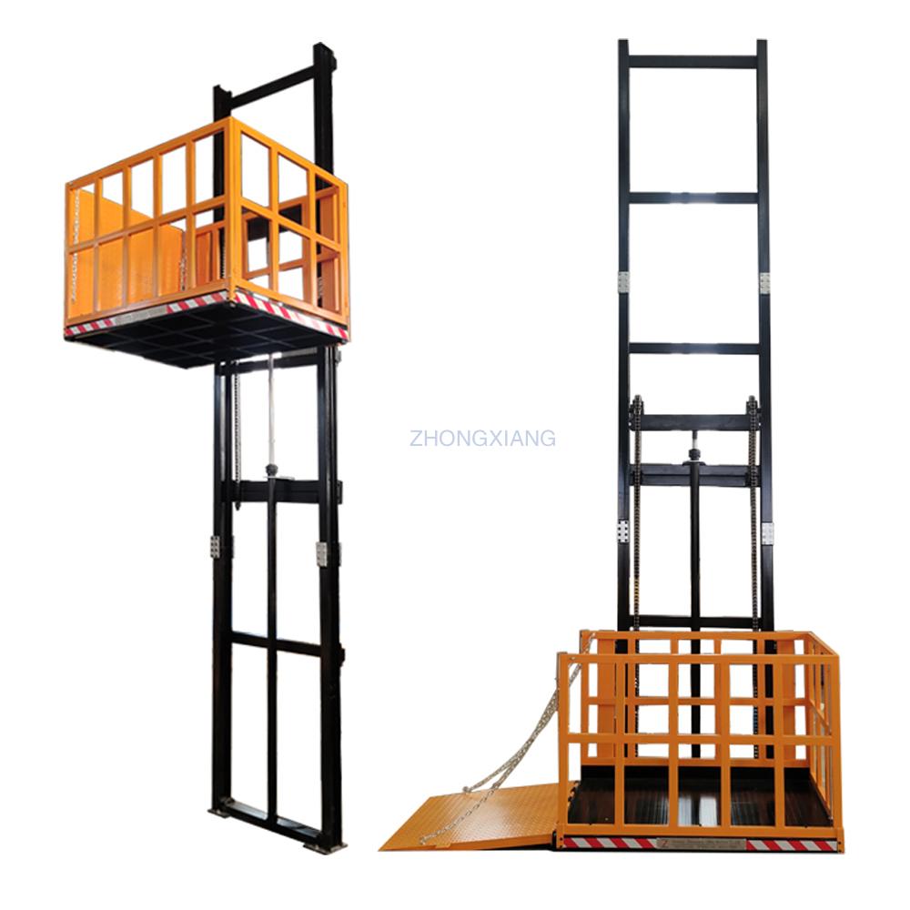 Guide rail warehouse lift Vertical Warehouse Cargo Elevator Cargo Lift 
