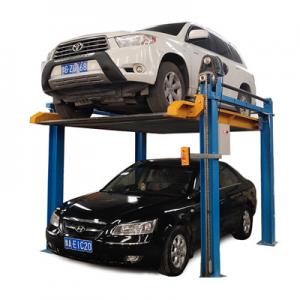 PSJ 4 Post Car Parking Lift Double Level Hydraulic Car Lift
